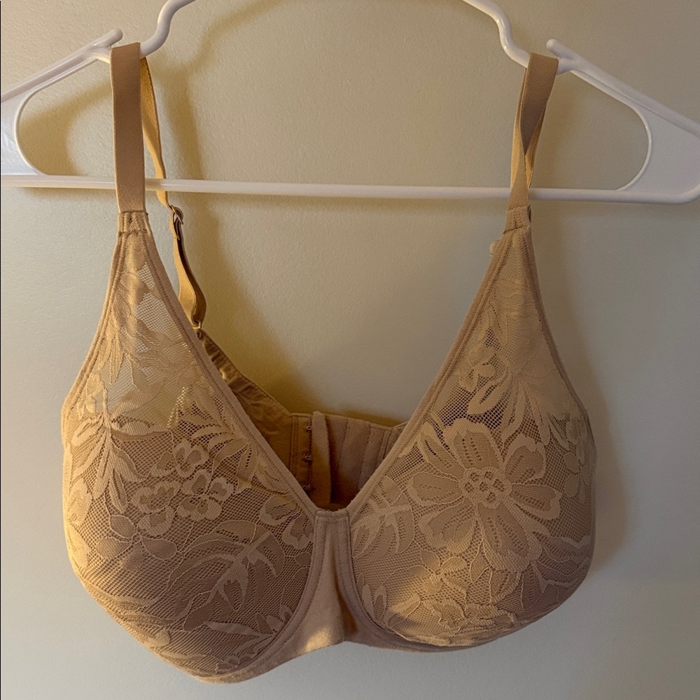 Bali Floral Lace Bra in Cream
